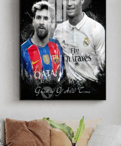 Tranh treo tường Messi Ronaldo BD0897